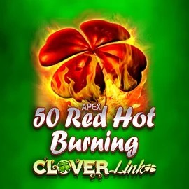 50 Red Hot Burning Clover Links logo by Novomatic at Wonaco Casino