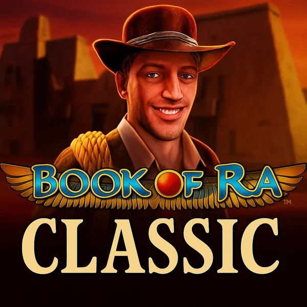 Book of Ra Classic casino game by Novomatic – featured logo at Wonaco Casino