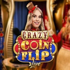 Crazy Coin Flip by Evolution, showcased at wonacoocasino.com – game logo