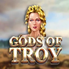 Gods of Troy slot logo by Red Tiger Gaming at Wonaco Casino