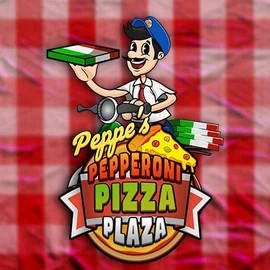 Peppe’s Pepperoni Pizza Plaza slot logo by Pragmatic Play at Wonaco Casino