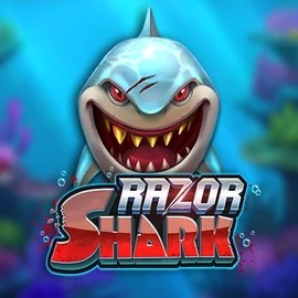 Razor Shark online game logo by Push Gaming on wonacoocasino.com