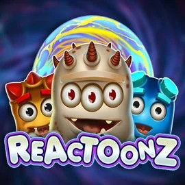 Slots logo of Reactoonz from Play'n GO at Wonaco Casino