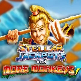 Play the Stellar Jackpots with More Monkeys slot by Lightning Box Game on Wonaco Casino