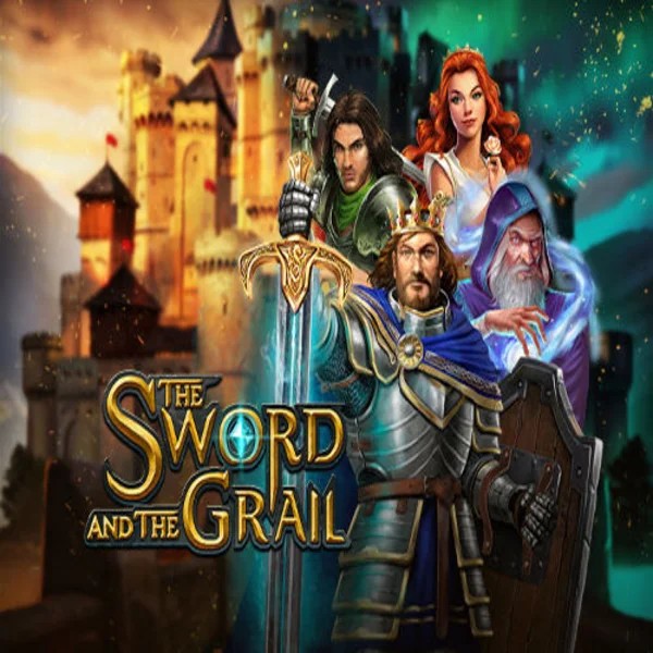 Slots logo of The Sword and the Grail from Play'n GO at Wonaco Casino