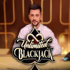 Unlimited Blackjack logo by Ezugi at Wonaco Casino