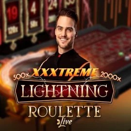 XXXtreme Lightning Roulette online game logo by Evolution on wonacoocasino.com